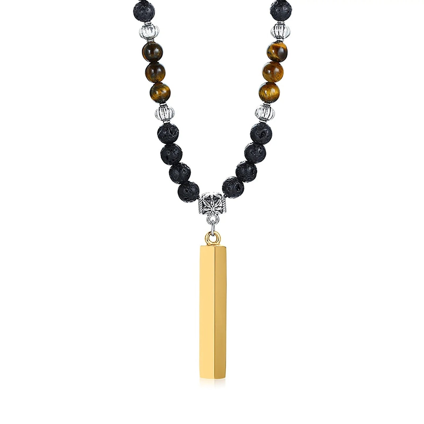 Mens Necklace Modern Minimalist Design With Adjustable Length For Men Everyday Style