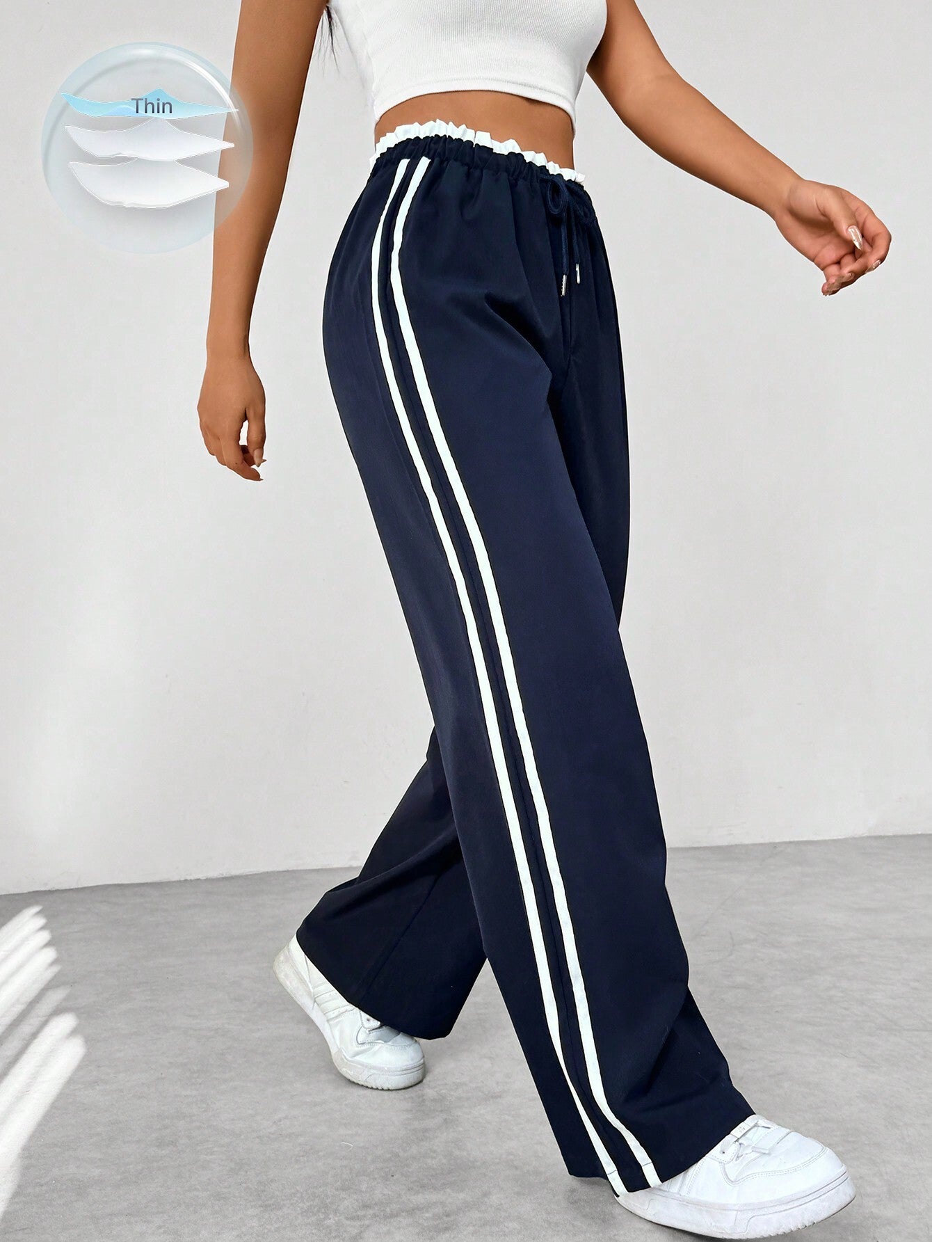 Women's Trendy Sporty Wide-Leg Pants | Casual