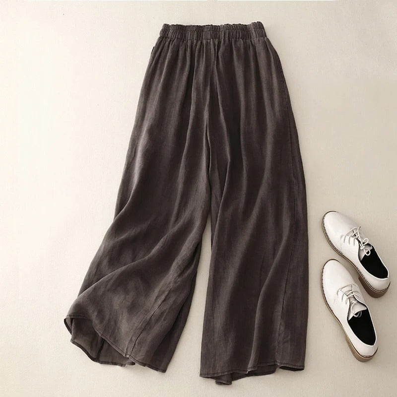 Women's Loose Waistband Trousers with Relaxed Fit and Versatile Style