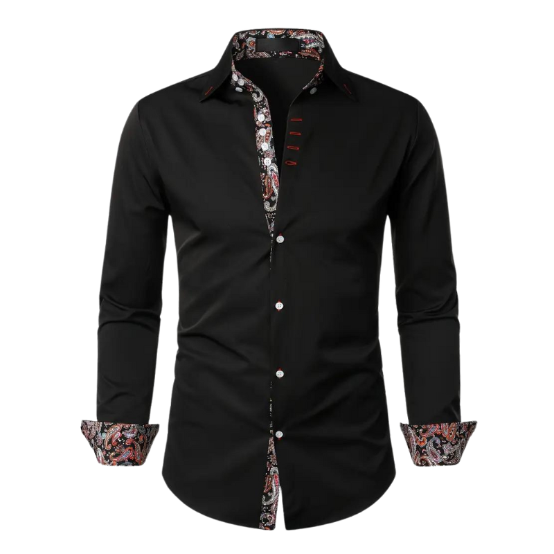 Ruben | Elegant paisley patterned shirt for men