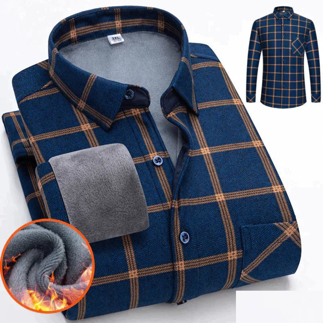 Casual warm shirt for men | Buttoned