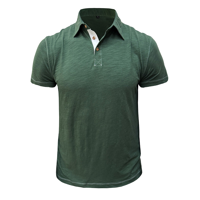Men's Polo Shirt Soft Cotton Blend For All Day Comfort Breathable Everyday Style