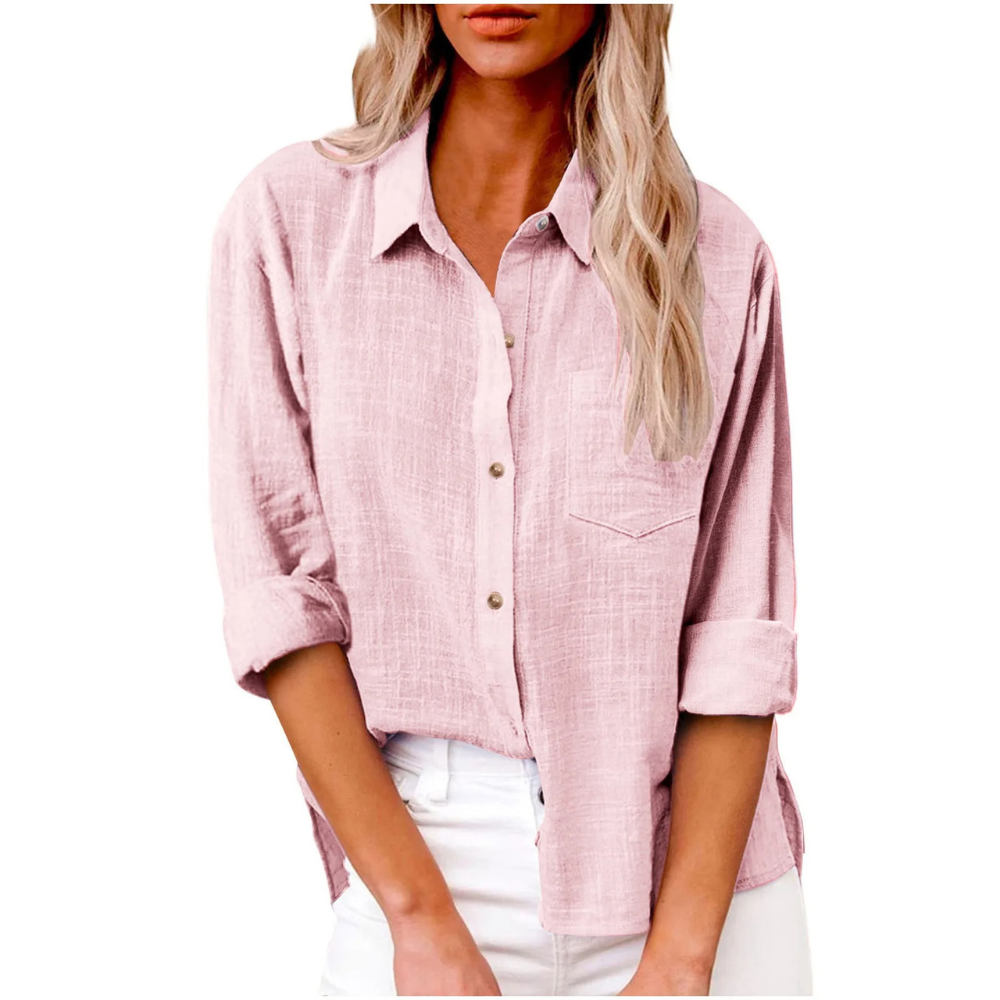 Elvira - Casual long-sleeve blouse - Breathable cotton - Feminine cut