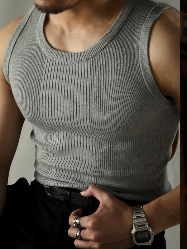Classic Knitted Tank Top For Men | Timeless