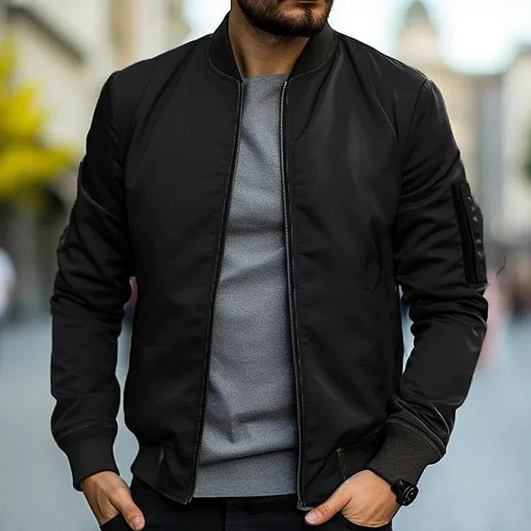 Men's Zip-Up Bomber Jacket Bold Streetwear for Men