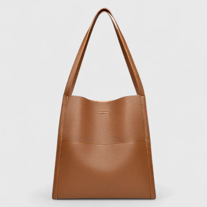 Women's Structured Handbag with Zipper Closure and Interior Pockets