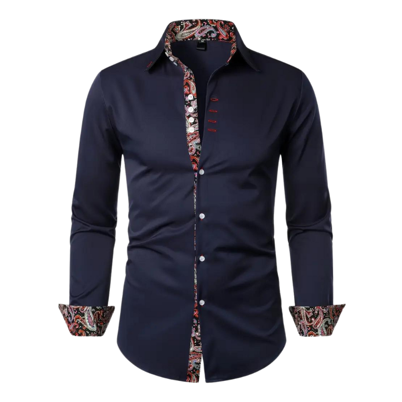 Ruben | Elegant paisley patterned shirt for men
