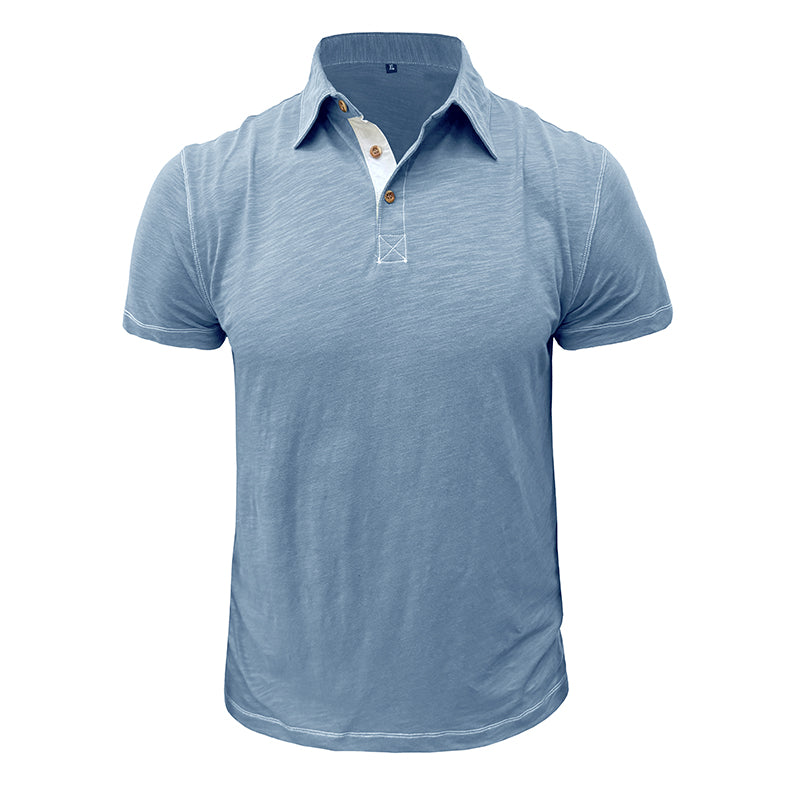 Men's Polo Shirt Soft Cotton Blend For All Day Comfort Breathable Everyday Style