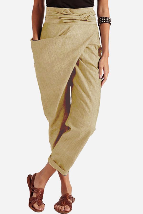 Olga Wrap Pants High Waisted Comfort Flattering Silhouette For Women On The Go Everyday Essentials