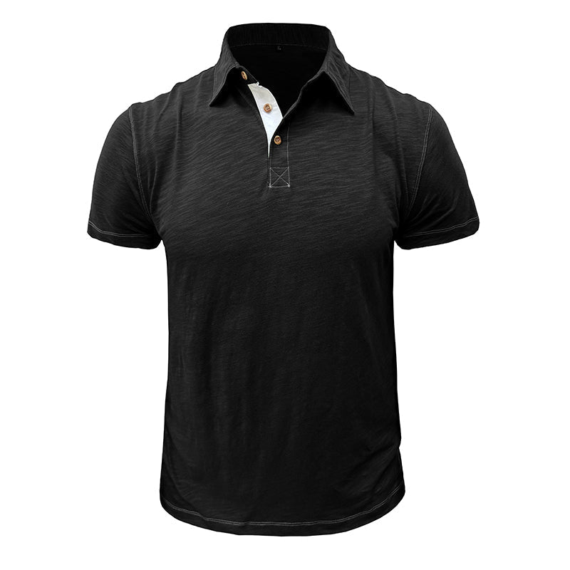 Men's Polo Shirt Soft Cotton Blend For All Day Comfort Breathable Everyday Style