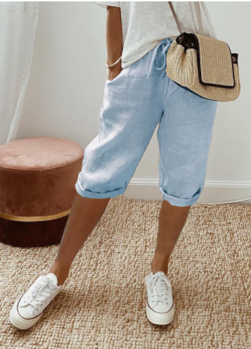 Marlene Cotton Linen Shorts For Women Breathable Comfortable Everyday Wear In Hot Weather