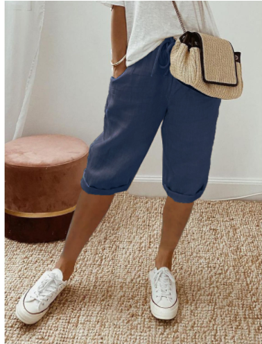 Marlene Cotton Linen Shorts For Women Breathable Comfortable Everyday Wear In Hot Weather