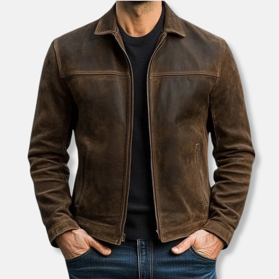 TrendAura Mens Casual Jacket With Button Closure Sleek Modern Design For Versatile Everyday Wear