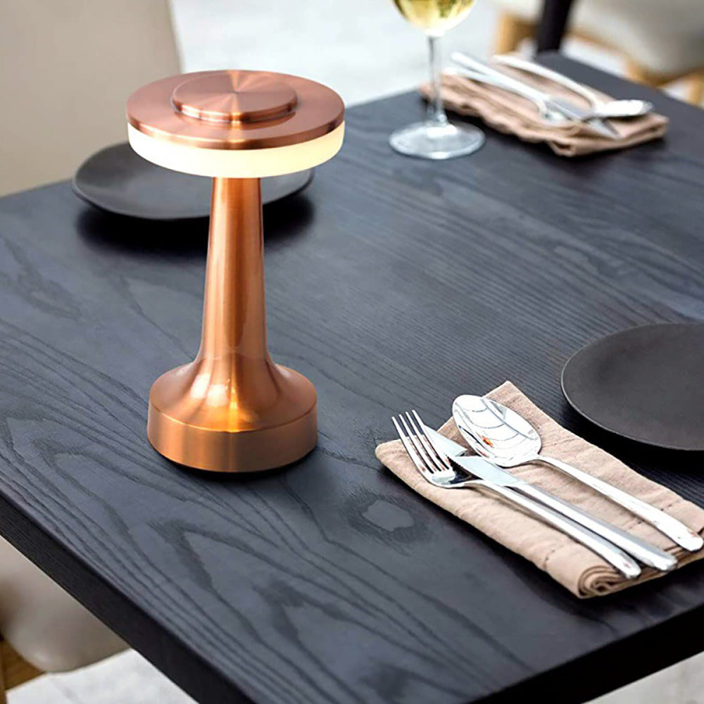 Lumey Retro Table Lamp With Touch Function For Living Room And Office Chrome Finish Elegant Modern Lighting