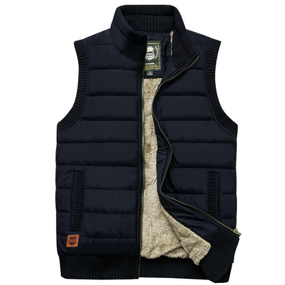 Levi Fleece Bodywarmer For Men Premium Insulated Quilted Vest Warm Winter Outerwear