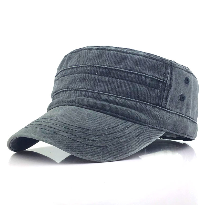 Retro military cap for men - classic look, modern details