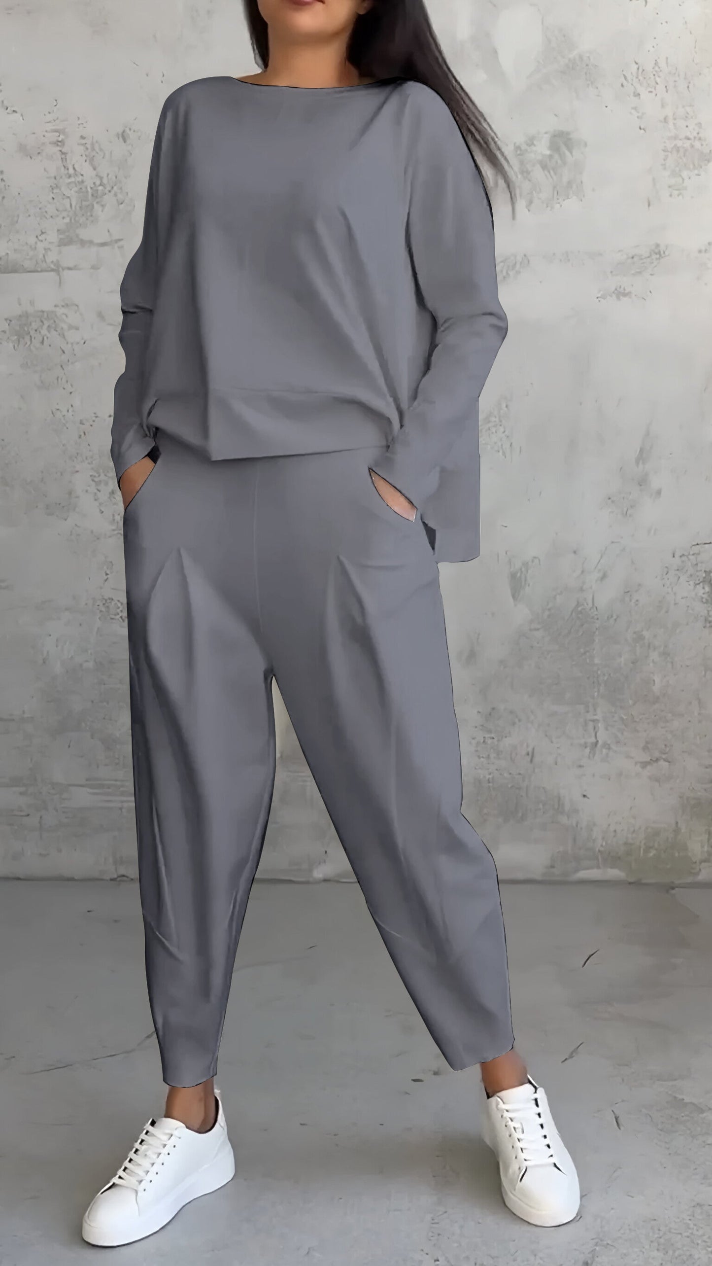 Maria Cozy Two Piece Set For Women Breathable Soft Fabric Lounge Wear Ideal For Home And Travel Ultimate Comfort