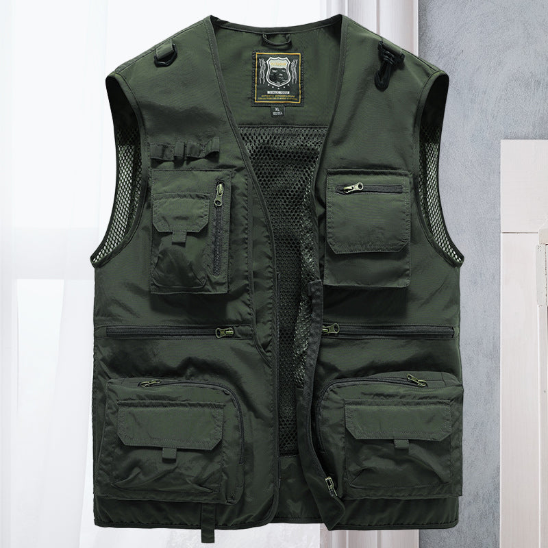 Longline Mens Multi Pocket Utility Vest For Outdoor Adventurers With Layering Freedom And Pockets