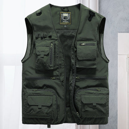 Longline Mens Multi Pocket Utility Vest For Outdoor Adventurers With Layering Freedom And Pockets