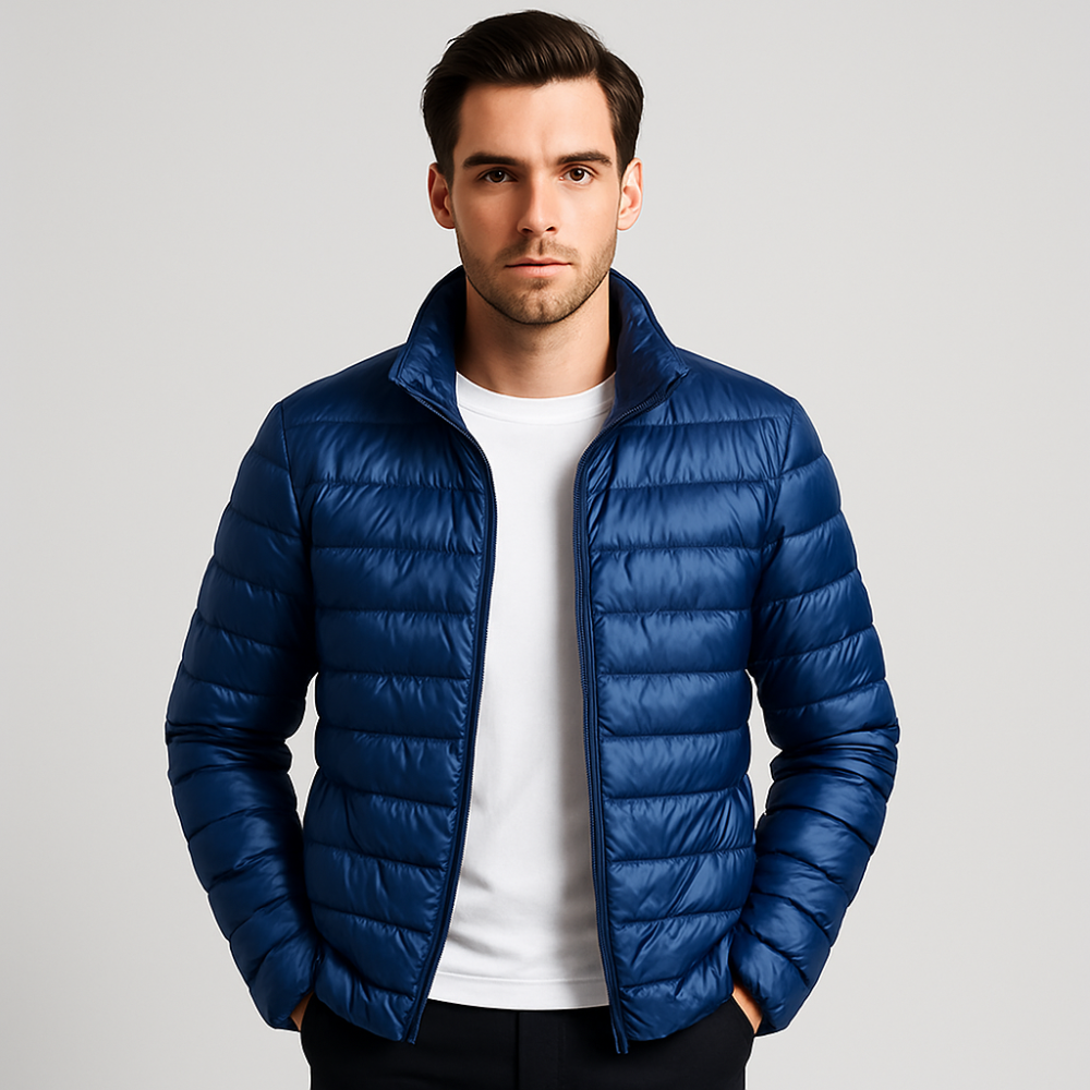 Mens Thermal Puffer Jacket Waterproof Insulated Warmth All Weather Performance Coat