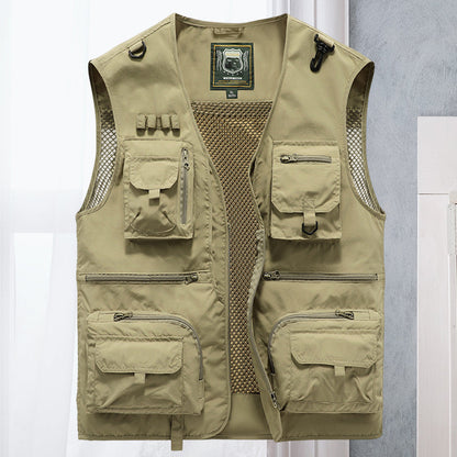 Longline Mens Multi Pocket Utility Vest For Outdoor Adventurers With Layering Freedom And Pockets