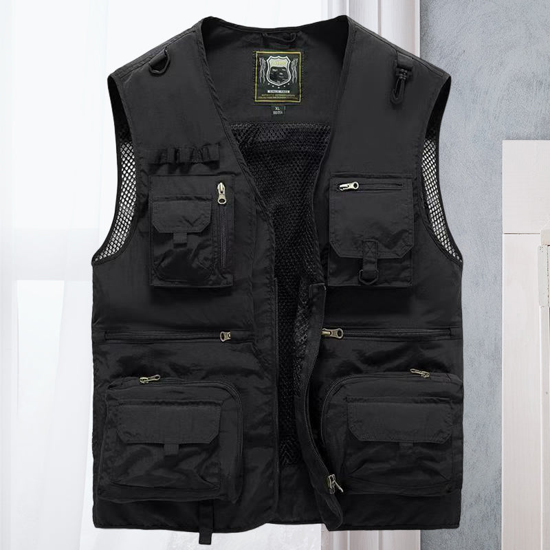 Longline Mens Multi Pocket Utility Vest For Outdoor Adventurers With Layering Freedom And Pockets