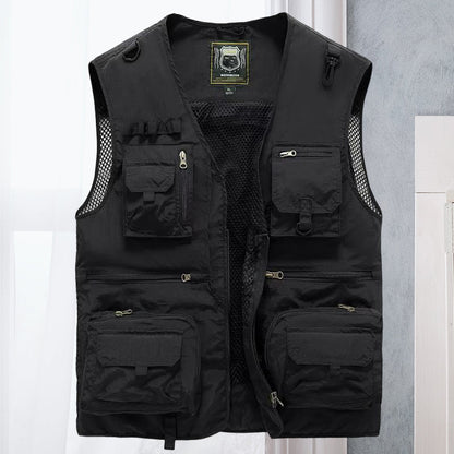 Longline Mens Multi Pocket Utility Vest For Outdoor Adventurers With Layering Freedom And Pockets