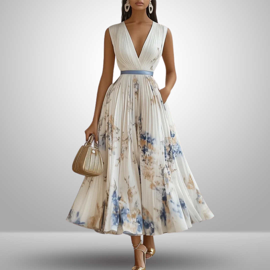 Women's Flowing Sleeveless Maxi Dress with Lightweight Fabric and Versatile Style - TrendAura