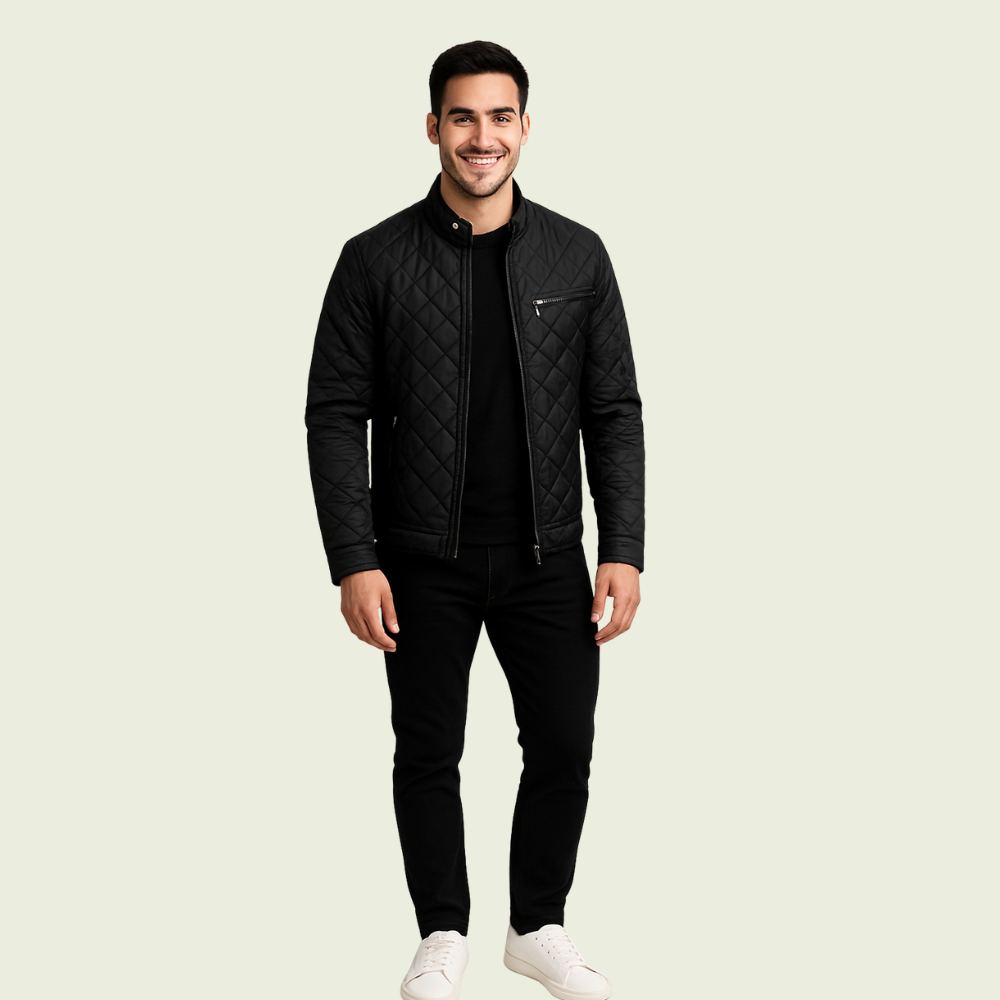 Versatile Men's Casual Quilted Jacket Lightweight Warmth Without Bulk For Everyday Office Wear