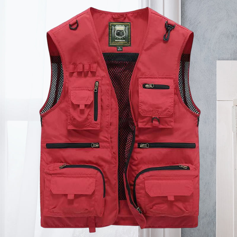Longline Mens Multi Pocket Utility Vest For Outdoor Adventurers With Layering Freedom And Pockets