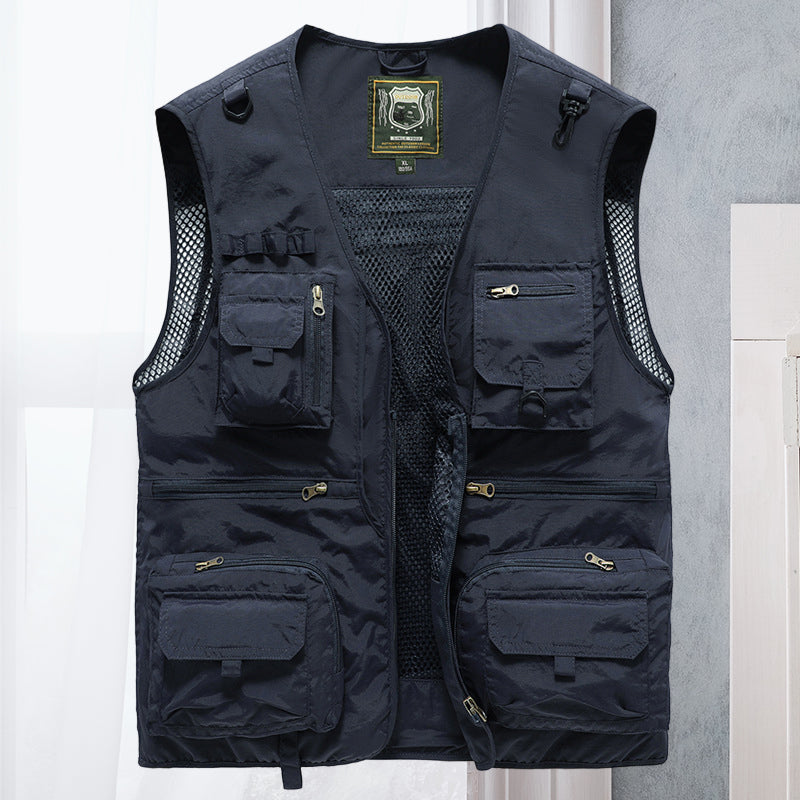 Longline Mens Multi Pocket Utility Vest For Outdoor Adventurers With Layering Freedom And Pockets