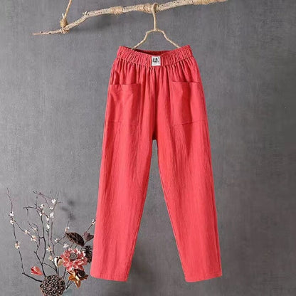 Beatrix | Comfortable Fabric Pants for Women with a Large Fit