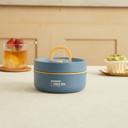 Insulated Stainless Steel Lunch Box Keeps Meals Hot For Hours Leak Proof Design For Students And Professionals