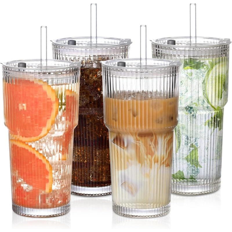 Ribbo Glass Tumbler - TrendAura