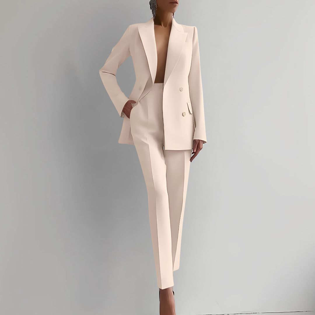 Nika Elegant Blazer And Pants Set For Professional Women With WrinkleResistant AllDay Comfort