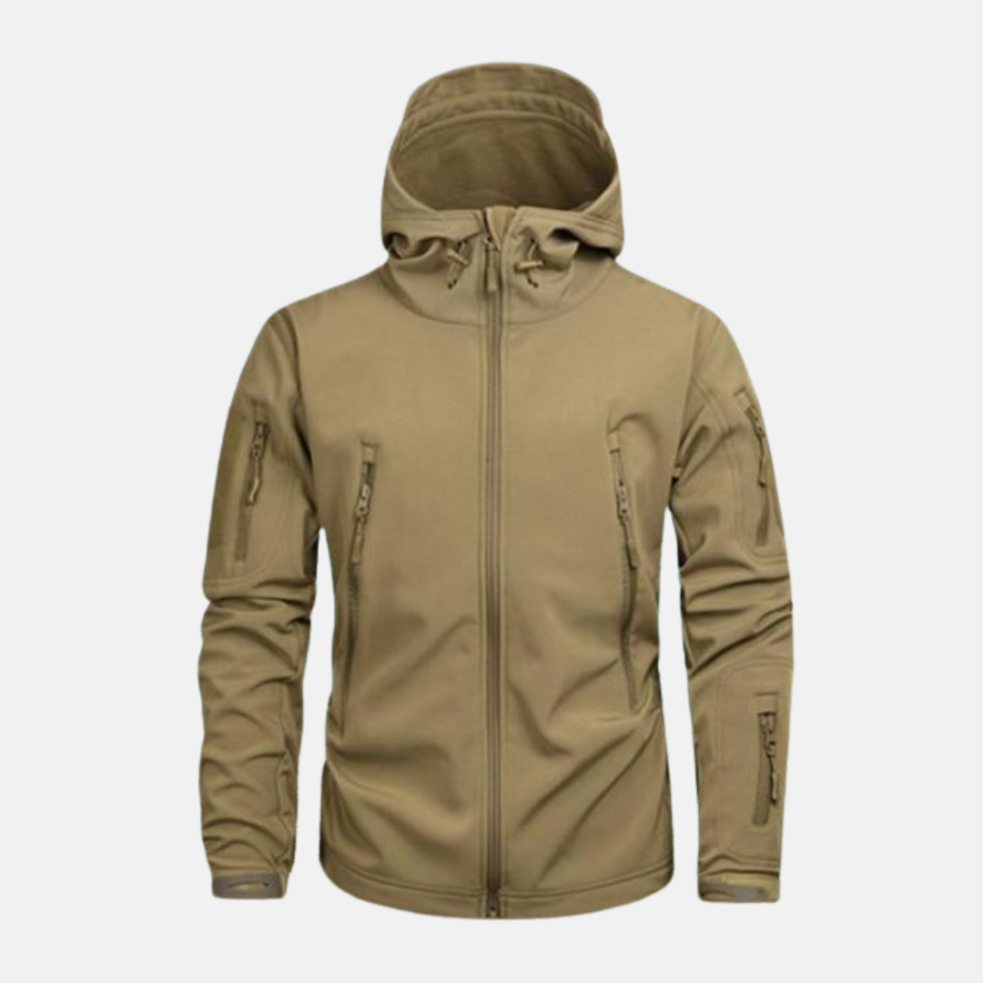 TrendAura Men's Jacket Stretch Blend With Relaxed Fit Stand Up Collar And Adjustable Hood Winter Outerwear