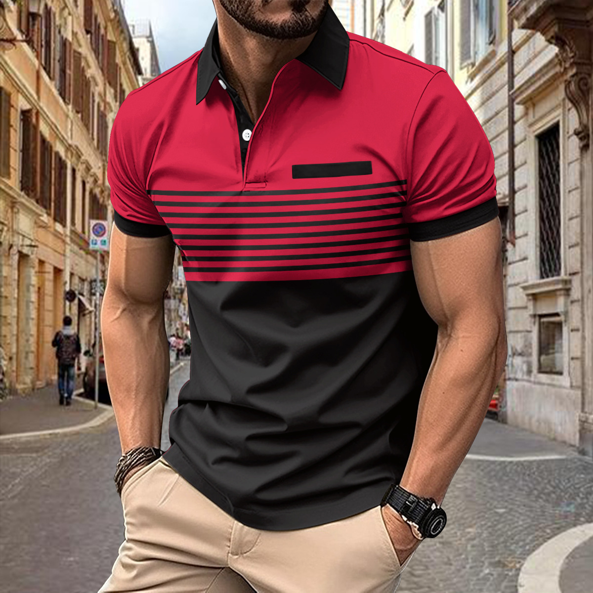 Jacob Mens Polo Shirt By TrendAura Breathable Classic Polo For Casual And Active Wear