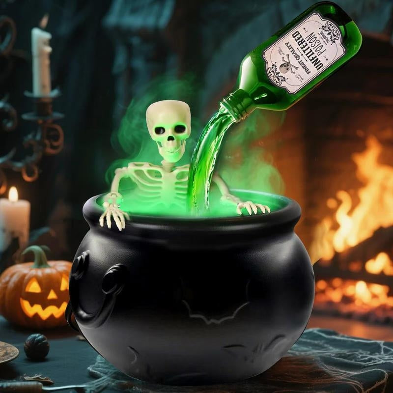 Boo Brew Led Halloween Cauldron - TrendAura