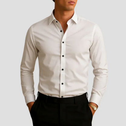 TrendAura | Fitted Contrast Shirt