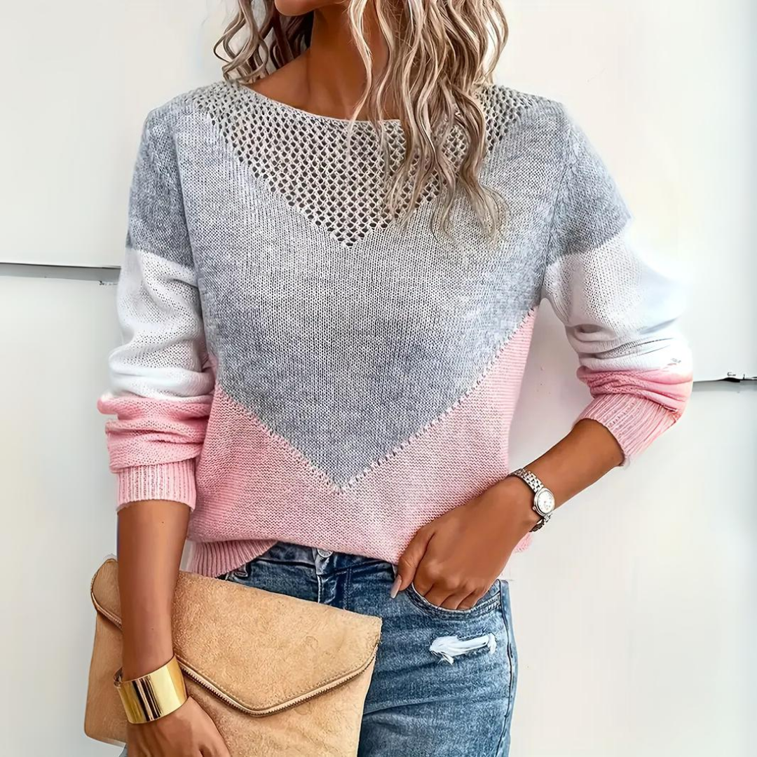 Women’s Stylish Pink Jumper | Characteristic Accents