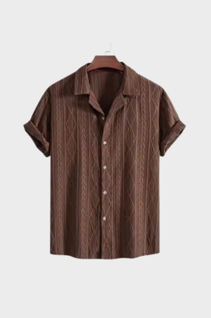 Men's Polo Shirt Premium Lightweight Polyester With Subtle Jacquard Texture For Smart Summer Style
