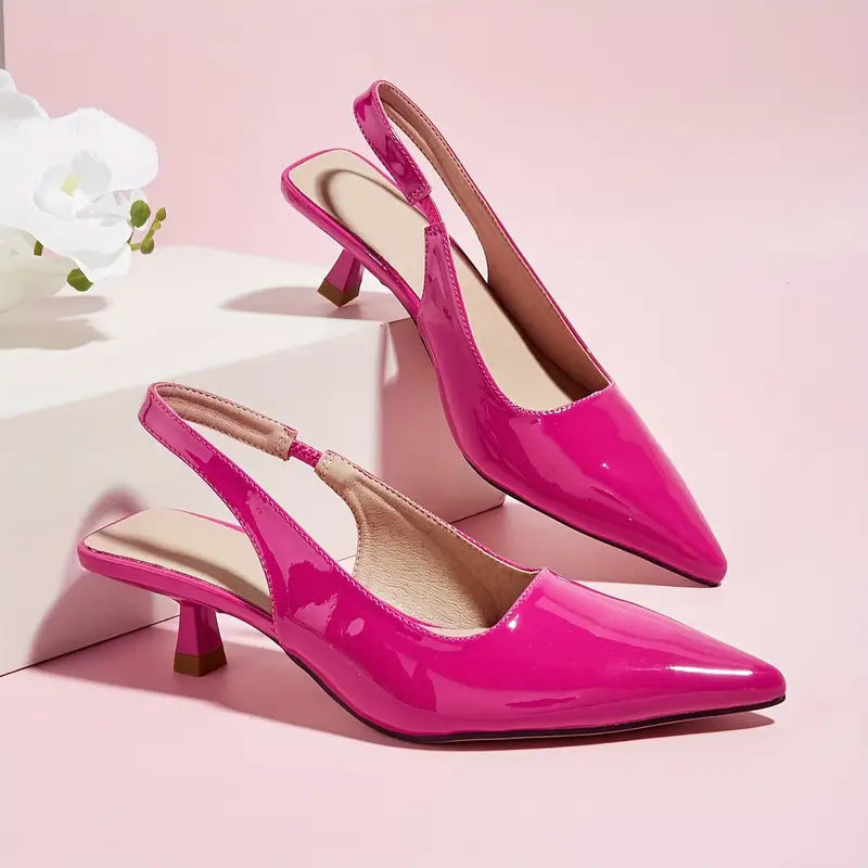 Women’s Pointed-Toe Slingback Sandals | Kitten Heels