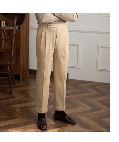 Men's Corduroy Pants With Timeless Style And All Day Comfort Perfect For Work And Weekend Straight Fit