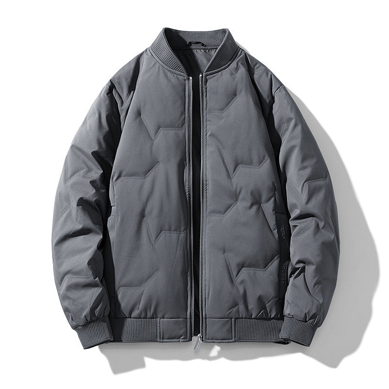 Men's Down Bomber Jacket Premium Warmth And Comfort Insulated Padded Outerwear For Everyday Urban Men