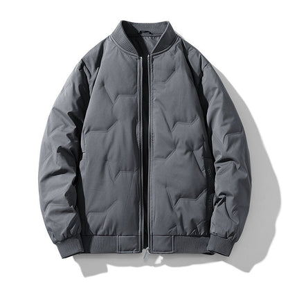 Men's Down Bomber Jacket Premium Warmth And Comfort Insulated Padded Outerwear For Everyday Urban Men