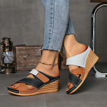 Women's Wedge Slides with Comfortable Fit and Supportive Design