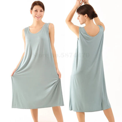 Magdalena Elegant Sleeveless Dress For Women With Flowing Loose Fit Ideal For Everyday Beachwear