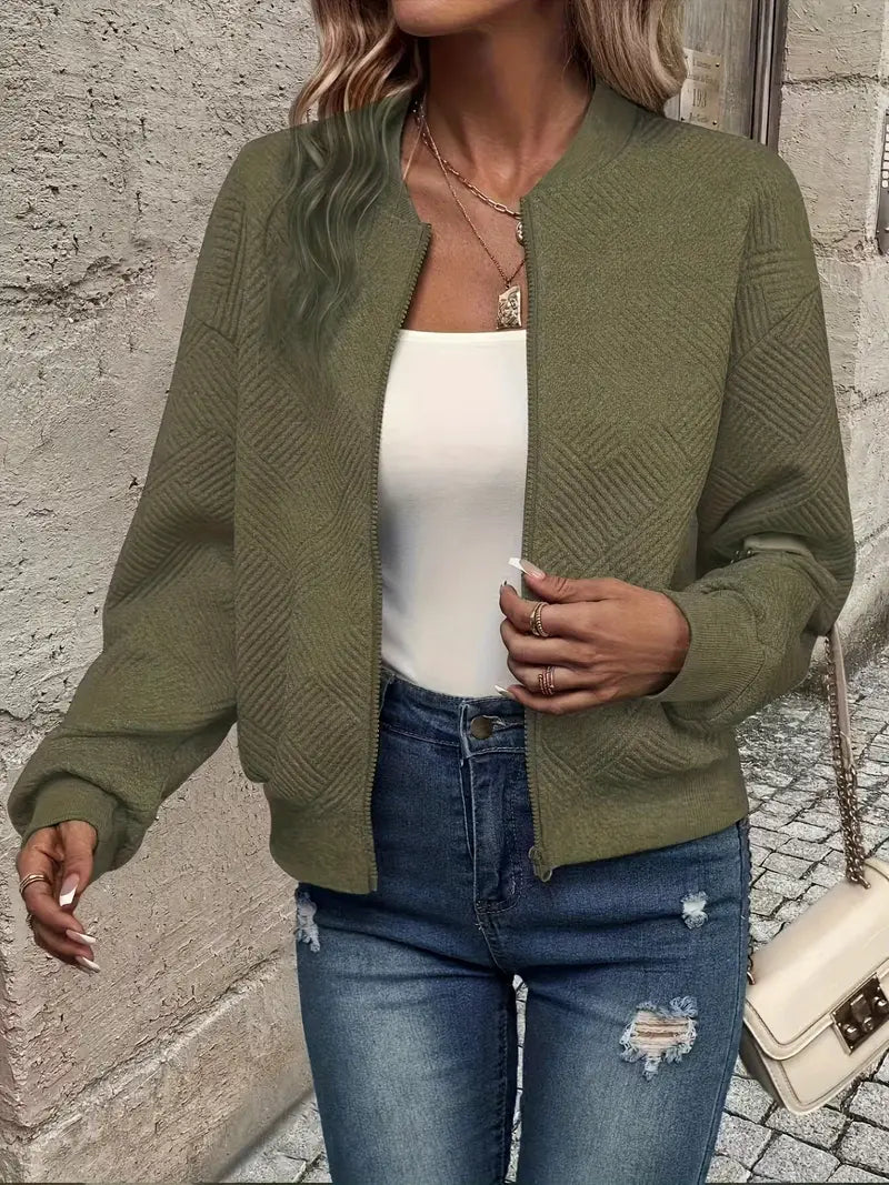 Emma | Women’s Winter Casual Zipper Long Sleeve Cardigan