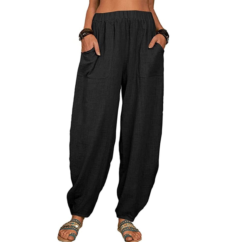 Zinzi - Casual harem pants in cotton and linen