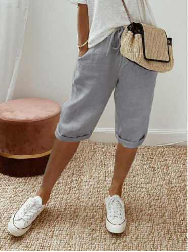 Marlene Cotton Linen Shorts For Women Breathable Comfortable Everyday Wear In Hot Weather